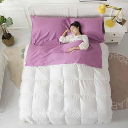 （总）怡家居 全棉纯色隔脏睡袋