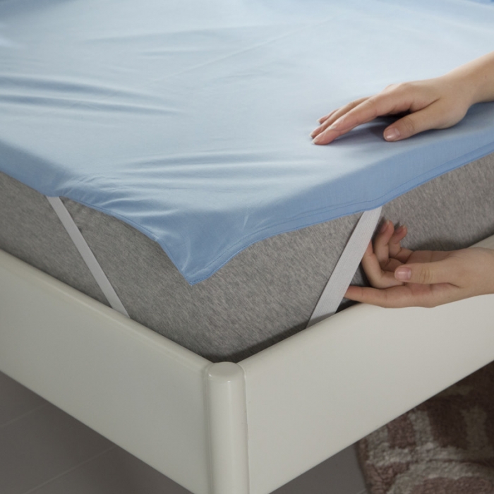 91家纺网 家纺一手货源 找家纺 怡家居 全棉纯色隔脏睡袋 蓝色