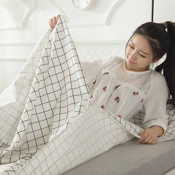 91家纺网 家纺一手货源 找家纺 怡家居 全棉隔脏睡袋 印花格调