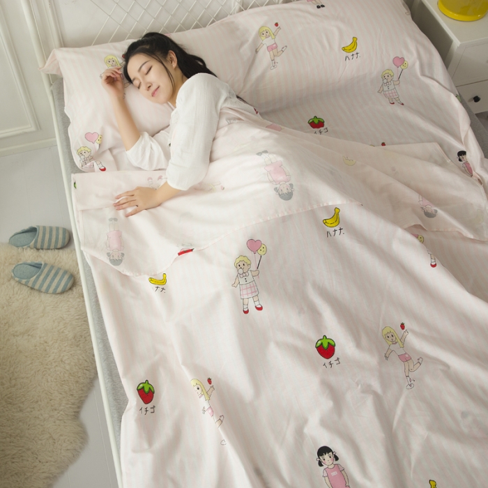 91家纺网 家纺一手货源 找家纺 怡家居 全棉隔脏睡袋 印花梦想