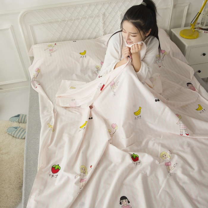 91家纺网 家纺一手货源 找家纺 怡家居 全棉隔脏睡袋 印花梦想