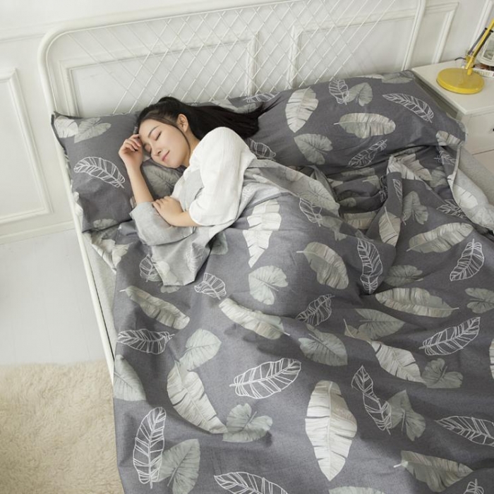 91家纺网 家纺一手货源 找家纺 怡家居 全棉隔脏睡袋 印花品味