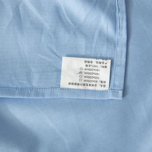 91家纺网 家纺一手货源 找家纺 怡家居 全棉隔脏睡袋 纯色蓝色