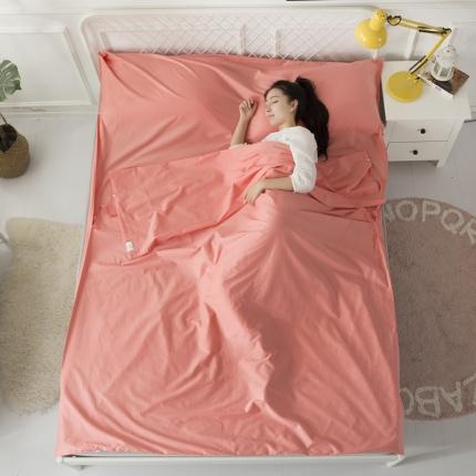 怡家居 全棉隔脏睡袋 纯色玉色