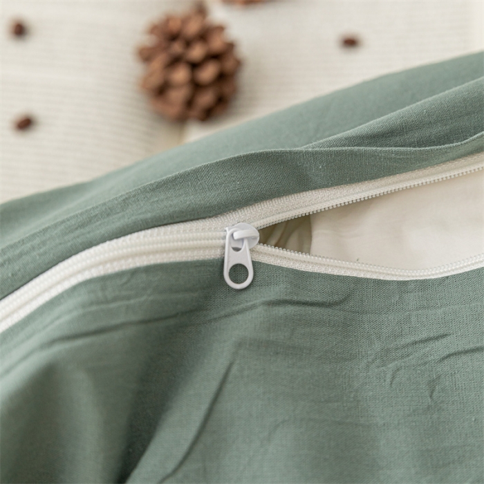 91家纺网 家纺一手货源 找家纺 蓝巢 2021新款全棉色织水洗棉四件套 混搭-松绿