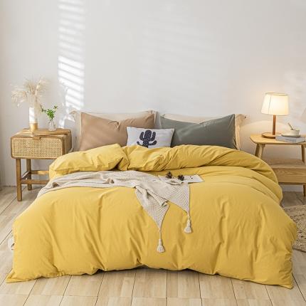 91家纺网 家纺一手货源 找家纺 （总）蓝巢 2021新款全棉色织水洗棉单被套