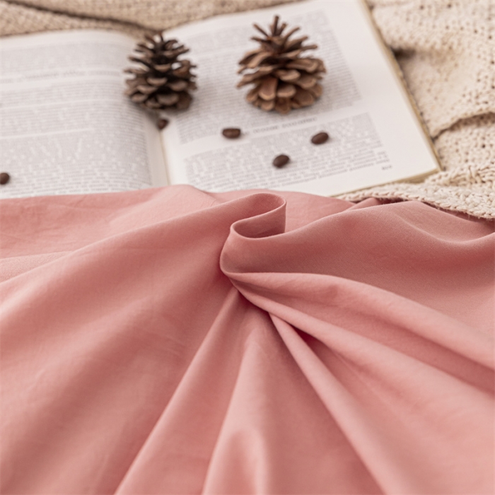 91家纺网 家纺一手货源 找家纺 蓝巢 2021新款全棉色织水洗棉单被套 混搭-浅豆沙