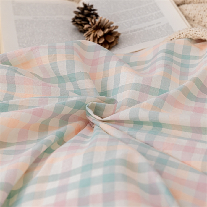 91家纺网 家纺一手货源 找家纺 蓝巢 2021新款全棉水洗棉单枕套一对 冰激凌绿48*74*2