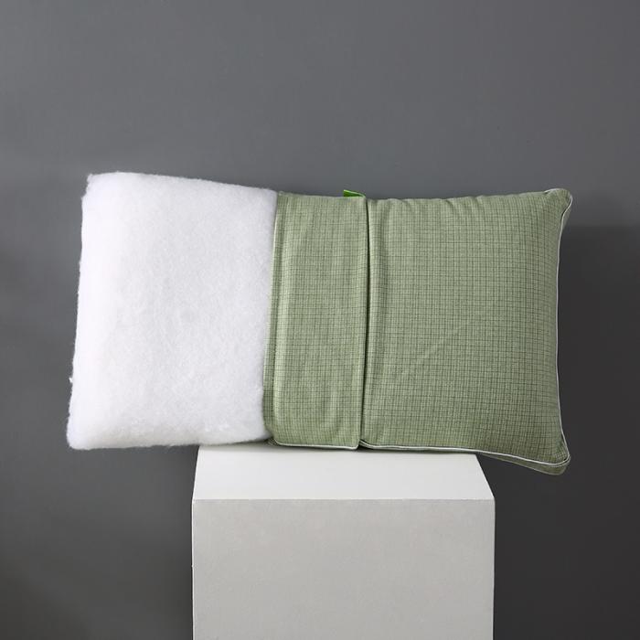 91家纺网 家纺一手货源 找家纺 仿羊绒热熔棉可水洗枕芯护颈整张棉安睡高回弹成人助眠单人枕头