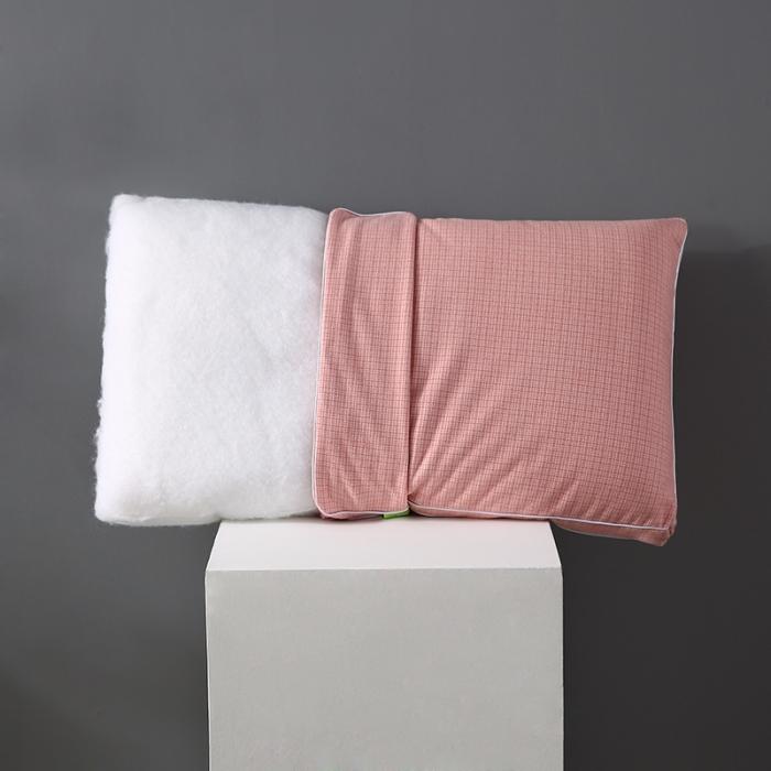 91家纺网 家纺一手货源 找家纺 仿羊绒热熔棉可水洗枕芯护颈整张棉安睡高回弹成人助眠单人枕头