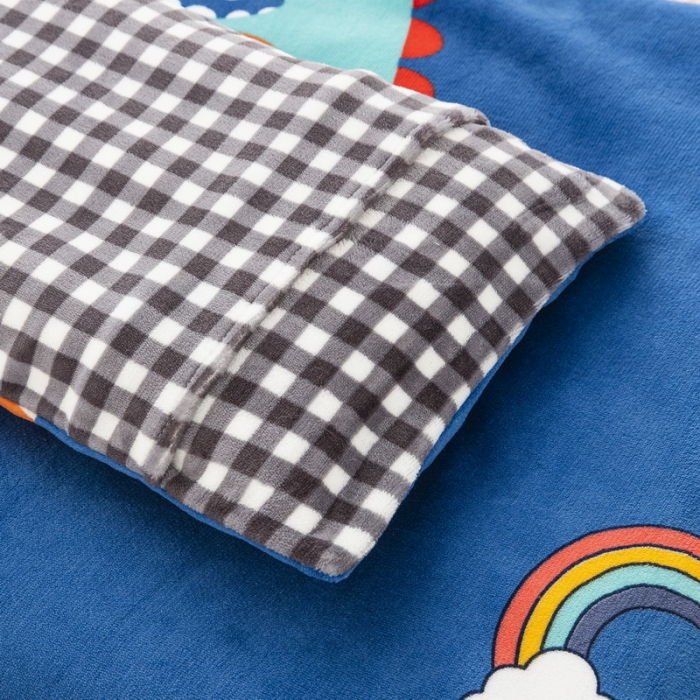 91家纺网 家纺一手货源 找家纺 乐秀 2024新款幼儿园牛奶绒儿童床垫套+床垫芯 恐龙宝贝