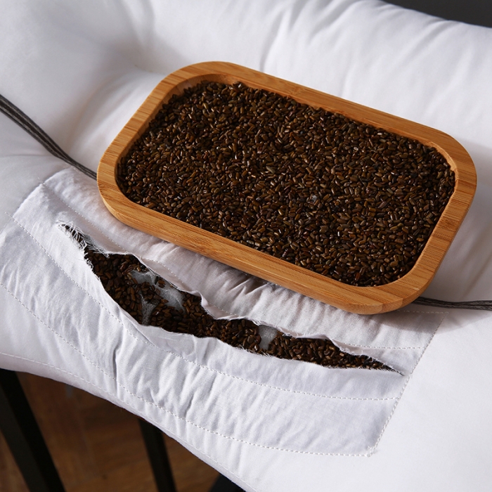 91家纺网 家纺一手货源 找家纺 全棉决明子枕芯花草护颈枕学生睡眠透气枕头酒店单人定型硬枕