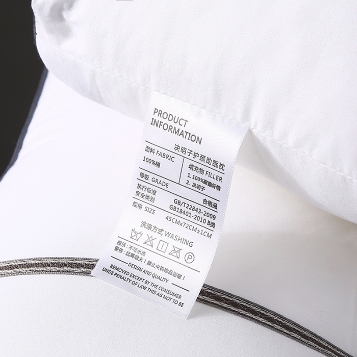 91家纺网 家纺一手货源 找家纺 全棉决明子枕芯花草护颈枕学生睡眠透气枕头酒店单人定型硬枕