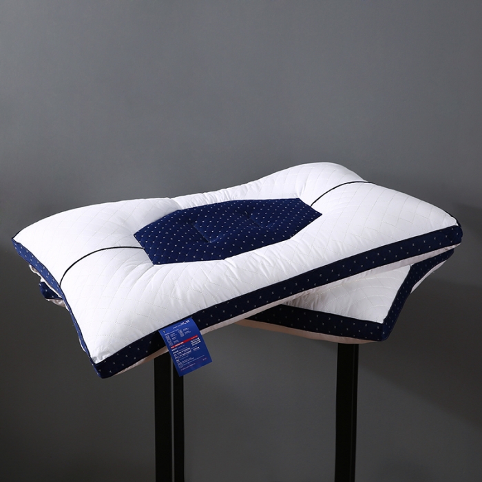 91家纺网 家纺一手货源 找家纺 全棉绗缝羽丝绒透气安睡护颈枕芯助眠定型成人枕头单人护颈枕