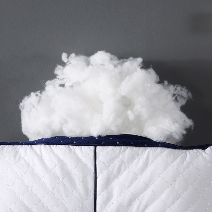 91家纺网 家纺一手货源 找家纺 全棉绗缝羽丝绒透气安睡护颈枕芯助眠定型成人枕头单人护颈枕