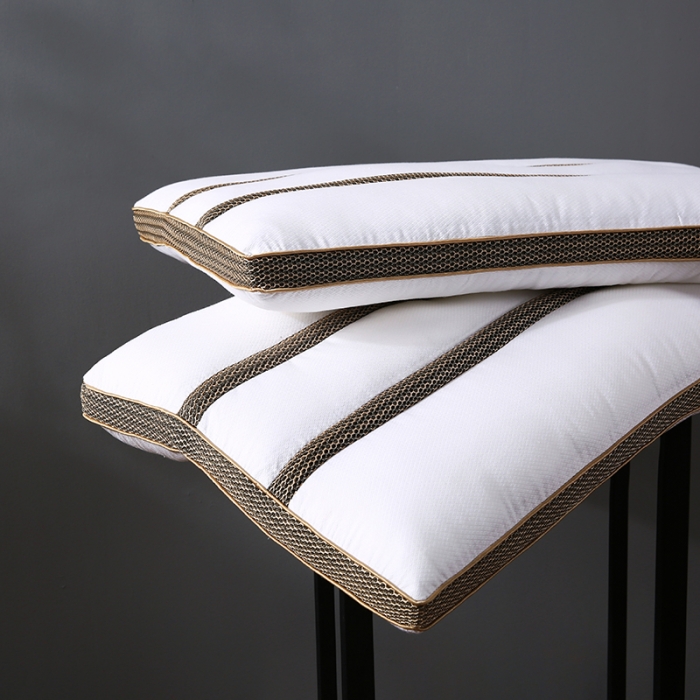 91家纺网 家纺一手货源 找家纺 全棉羽丝绒决明子长条透气安睡护颈枕芯助眠定型成人枕头单人枕