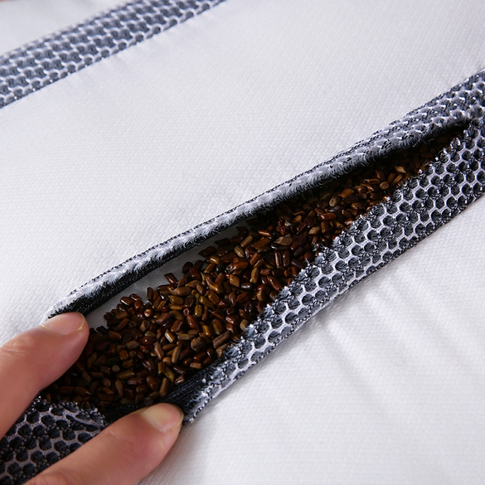 91家纺网 家纺一手货源 找家纺 全棉羽丝绒决明子长条透气安睡护颈枕芯助眠定型成人枕头单人枕