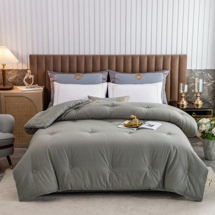 91家纺网 家纺一手货源 找家纺 梦享生活 2021新款13372立体大豆被 浅灰