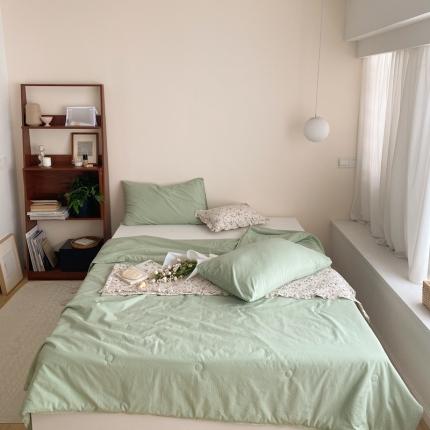 91家纺网 家纺一手货源 找家纺 （总）梦享生活 2022新款水洗棉双拼大豆纤维夏被