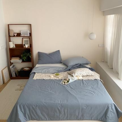 91家纺网 家纺一手货源 找家纺 （总）梦享生活 2022新款水洗棉双拼大豆纤维夏被