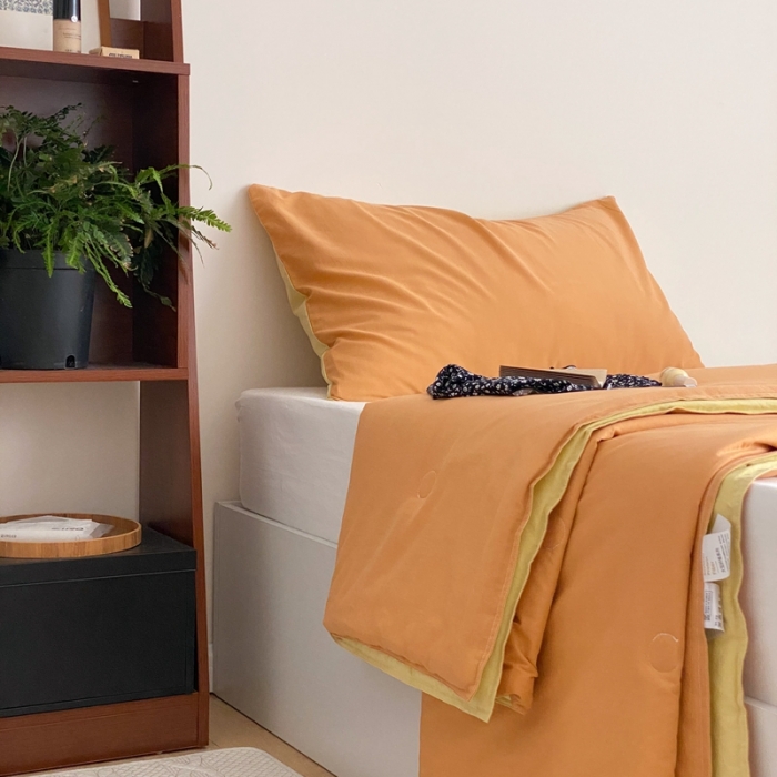 91家纺网 家纺一手货源 找家纺 （总）梦享生活 2022新款水洗棉双拼大豆纤维夏被