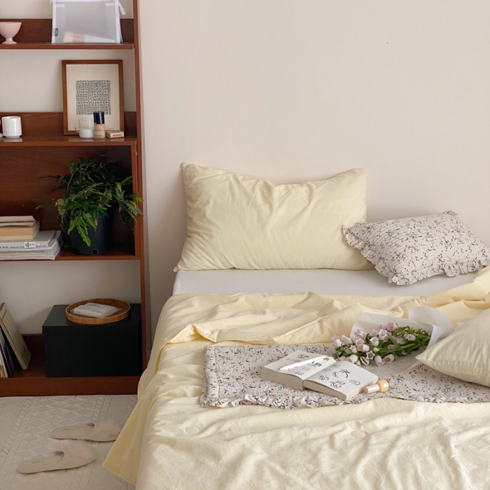 91家纺网 家纺一手货源 找家纺 梦享生活 2022新款水洗棉双拼大豆纤维夏被 奶茶