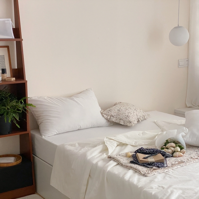 91家纺网 家纺一手货源 找家纺 梦享生活 2022新款水洗棉双拼大豆纤维夏被 一抹白