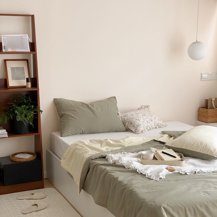 91家纺网 家纺一手货源 找家纺 梦享生活 2022新款水洗棉双拼大豆纤维夏被 芝士混搭