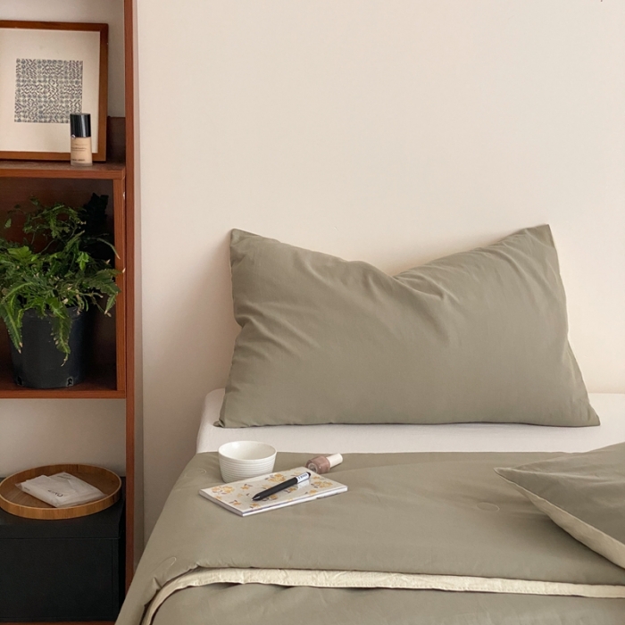 91家纺网 家纺一手货源 找家纺 梦享生活 2022新款水洗棉双拼大豆纤维夏被 芝士混搭