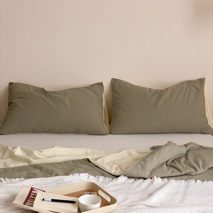 91家纺网 家纺一手货源 找家纺 梦享生活 2022新款水洗棉双拼大豆纤维夏被 芝士混搭