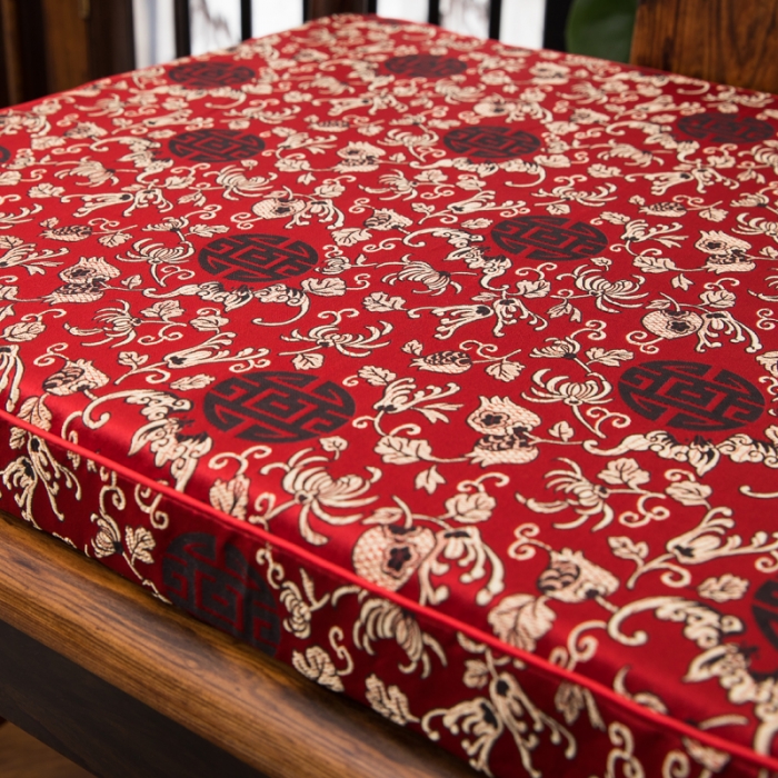 91家纺网 家纺一手货源 找家纺 李帅家居新款中式椅子垫太师椅垫子实木沙发垫定制中式海绵垫