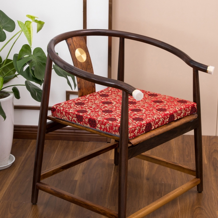 91家纺网 家纺一手货源 找家纺 李帅家居新款中式椅子垫太师椅垫子实木沙发垫定制中式海绵垫