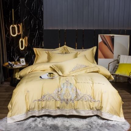 91家纺网 家纺一手货源 找家纺 （总）玖玖爱家纺 2021新款100支澳棉刺绣系列四件套