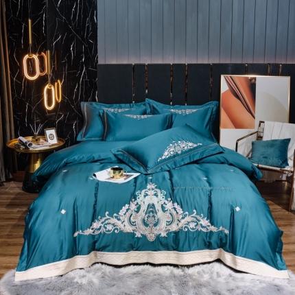 91家纺网 家纺一手货源 找家纺 （总）玖玖爱家纺 2021新款100支澳棉刺绣系列四件套