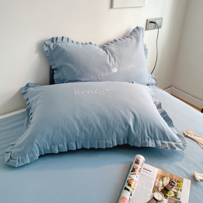 91家纺网 家纺一手货源 找家纺 （总）六巷胡同 2022春夏新品ins风水洗棉单品床裙三件套