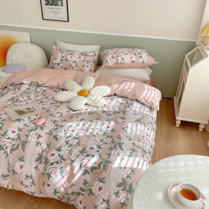 91家纺网 家纺一手货源 找家纺 时年家 2022全棉小可爱系列8.0（会员优惠5元）玫瑰恋人