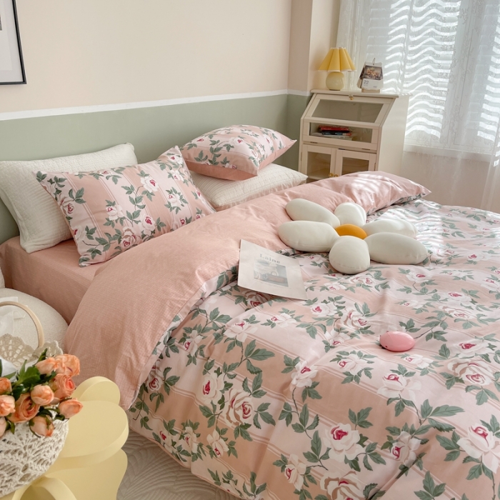 91家纺网 家纺一手货源 找家纺 时年家 2022全棉小可爱系列8.0（会员优惠5元）玫瑰恋人