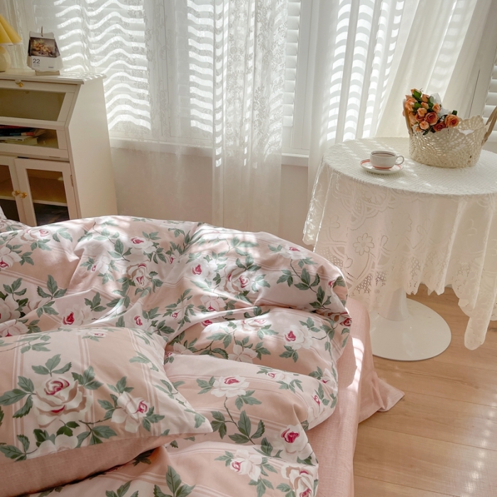 91家纺网 家纺一手货源 找家纺 时年家 2022全棉小可爱系列8.0（会员优惠5元）玫瑰恋人