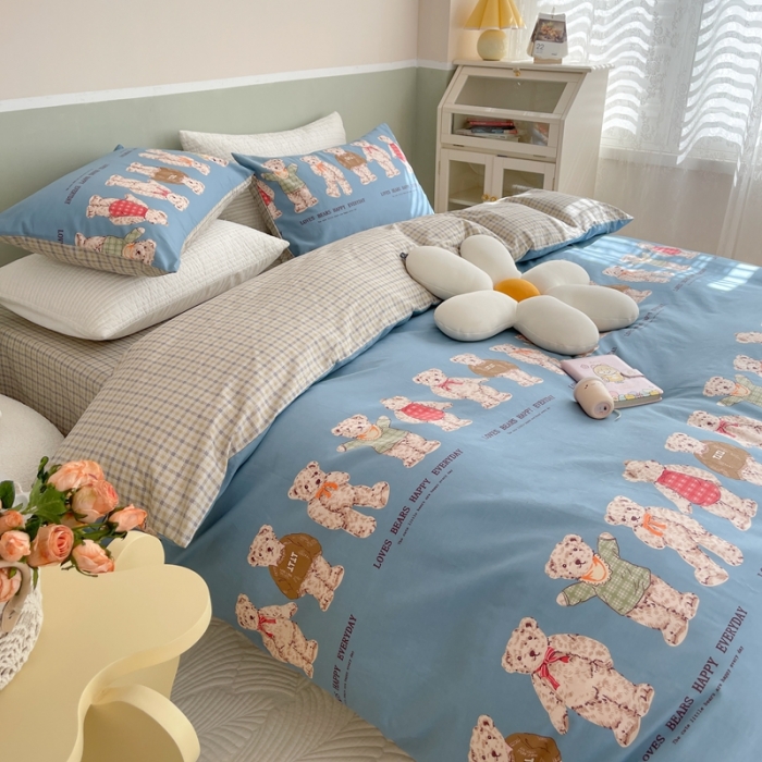 91家纺网 家纺一手货源 找家纺 时年家纺2022全棉小可爱系列8.（会员优惠5元）小熊派对