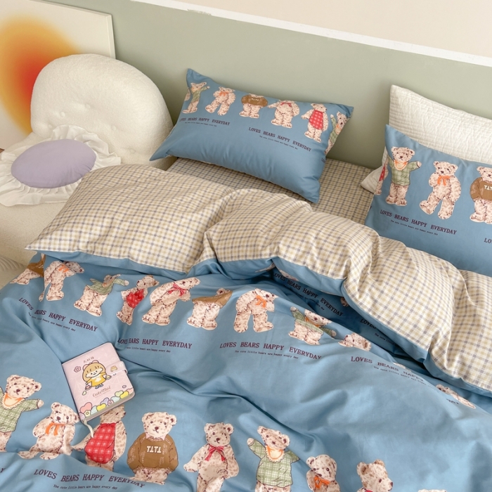 91家纺网 家纺一手货源 找家纺 时年家纺2022全棉小可爱系列8.（会员优惠5元）小熊派对