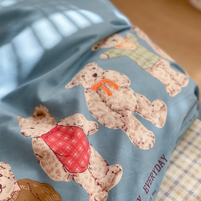 91家纺网 家纺一手货源 找家纺 时年家纺2022全棉小可爱系列8.（会员优惠5元）小熊派对