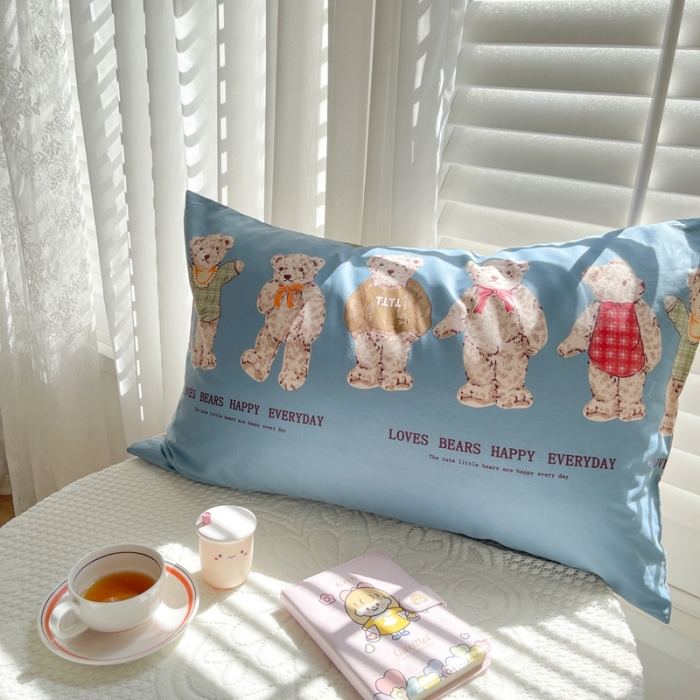 91家纺网 家纺一手货源 找家纺 时年家纺2022全棉小可爱系列8.（会员优惠5元）小熊派对