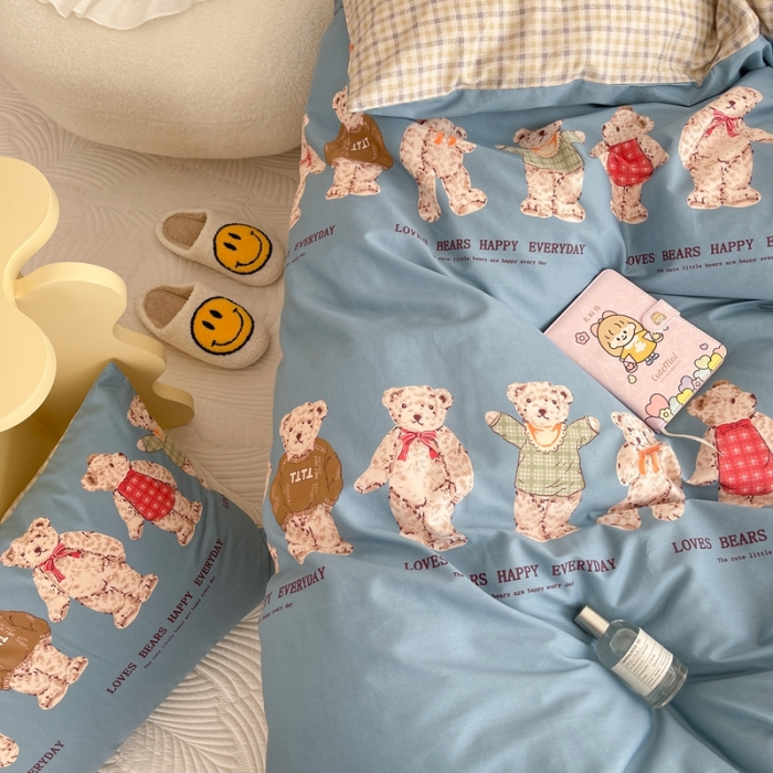 91家纺网 家纺一手货源 找家纺 时年家纺2022全棉小可爱系列8.（会员优惠5元）小熊派对