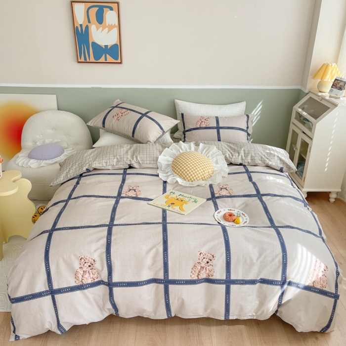 91家纺网 家纺一手货源 找家纺 时年家纺2022全棉小可爱系列8.0（会员优惠5元） 幸运熊