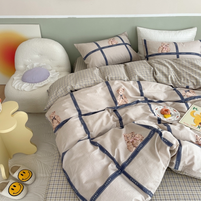 91家纺网 家纺一手货源 找家纺 时年家纺2022全棉小可爱系列8.0（会员优惠5元） 幸运熊