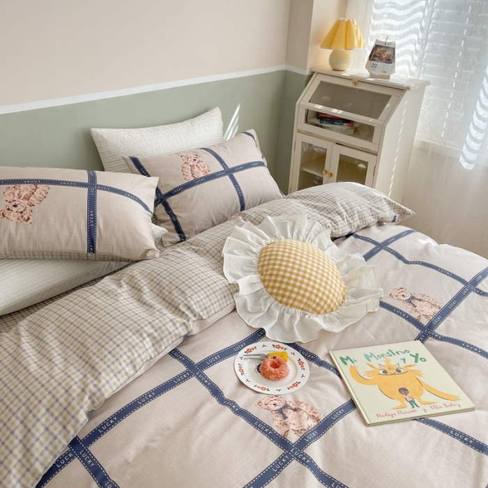 91家纺网 家纺一手货源 找家纺 时年家纺2022全棉小可爱系列8.0（会员优惠5元） 幸运熊