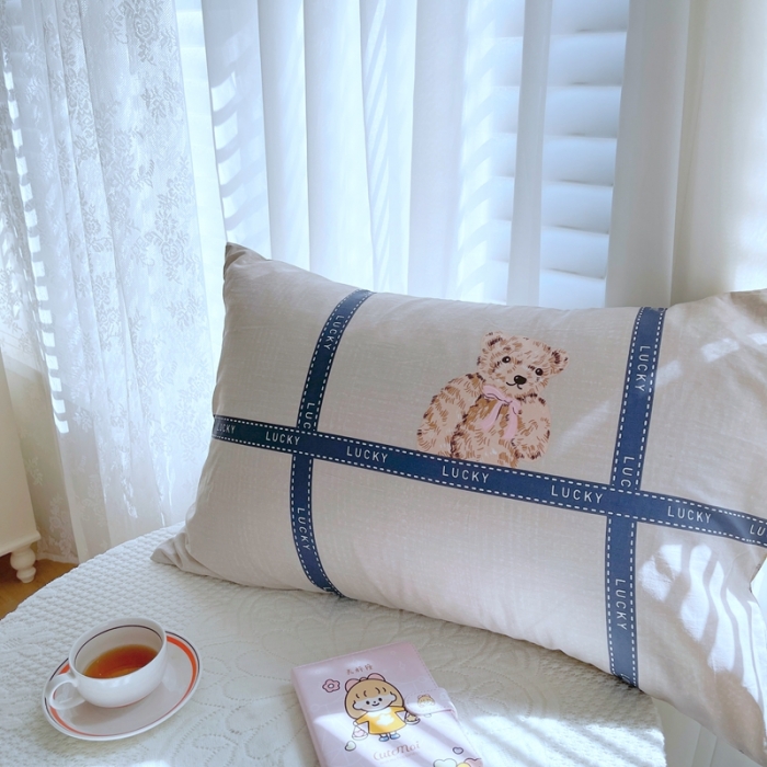 91家纺网 家纺一手货源 找家纺 时年家纺2022全棉小可爱系列8.0（会员优惠5元） 幸运熊