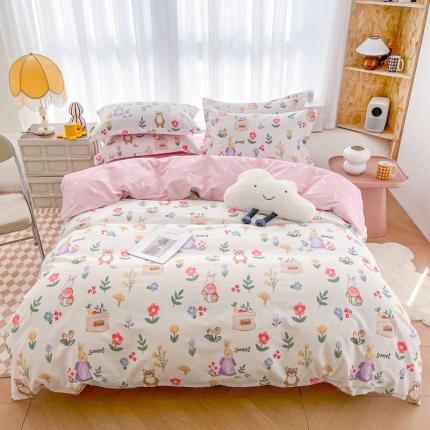 91家纺网 家纺一手货源 找家纺 （总）盛馨家纺 2023年网红直播爆款全棉小清新四件套