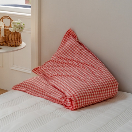 91家纺网 家纺一手货源 找家纺 2021日式原棉小提花情侣长枕芯 全棉亲子双人低枕头1.5m