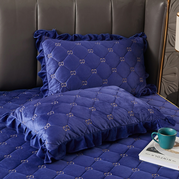 91家纺网 家纺一手货源 找家纺 （总）十个点家纺 2021新款倾国倾城水晶绒夹棉床笠